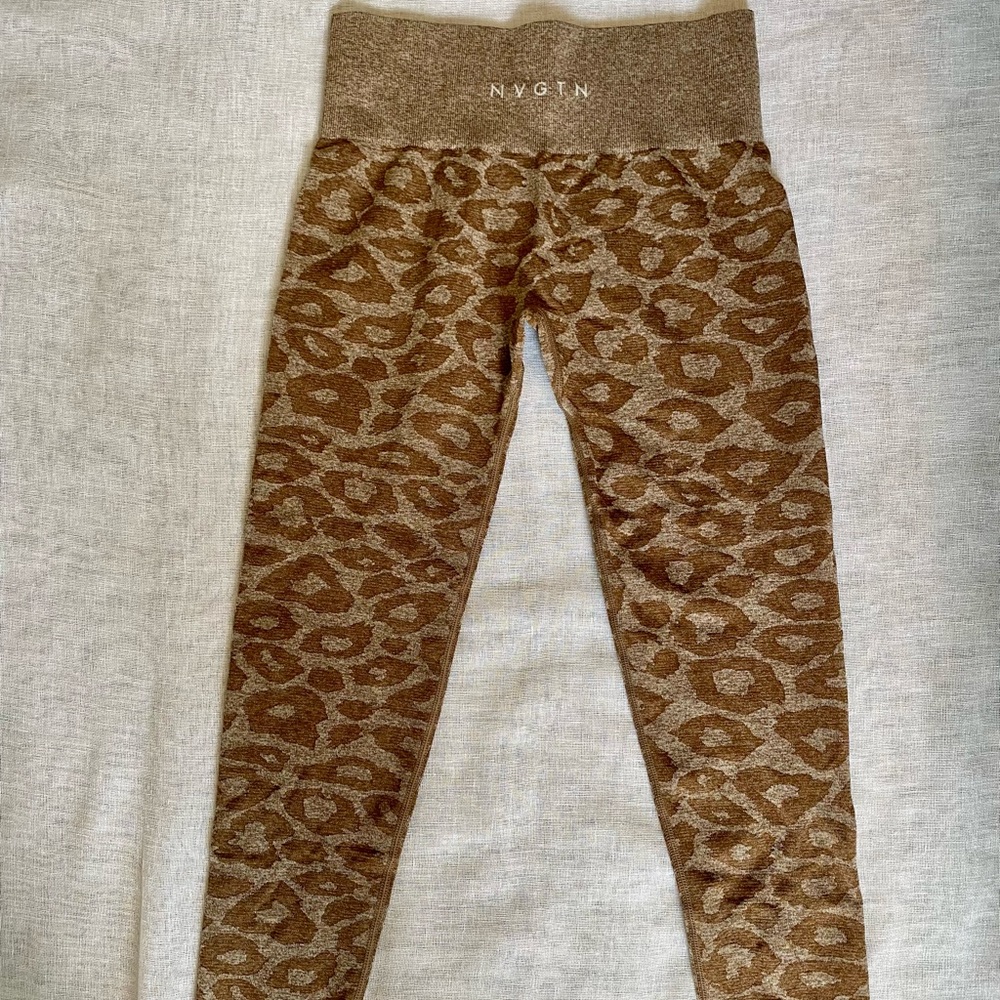 NVGTN Mocha Leopard Seamless Leggings M
